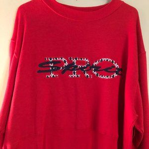 Pro Spirit women's red shortie athletic top Size L/XL